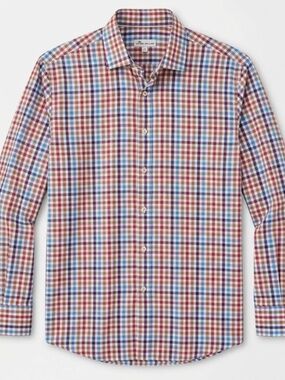 Peter Millar Check Sport Shirt Button Down | Men’s XL